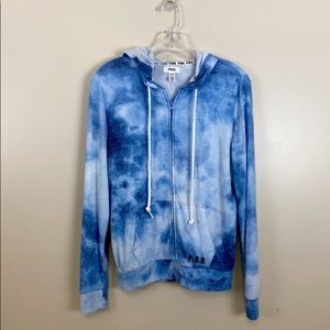 Victoria’s Secret nwot blue tie dye hoodie, small